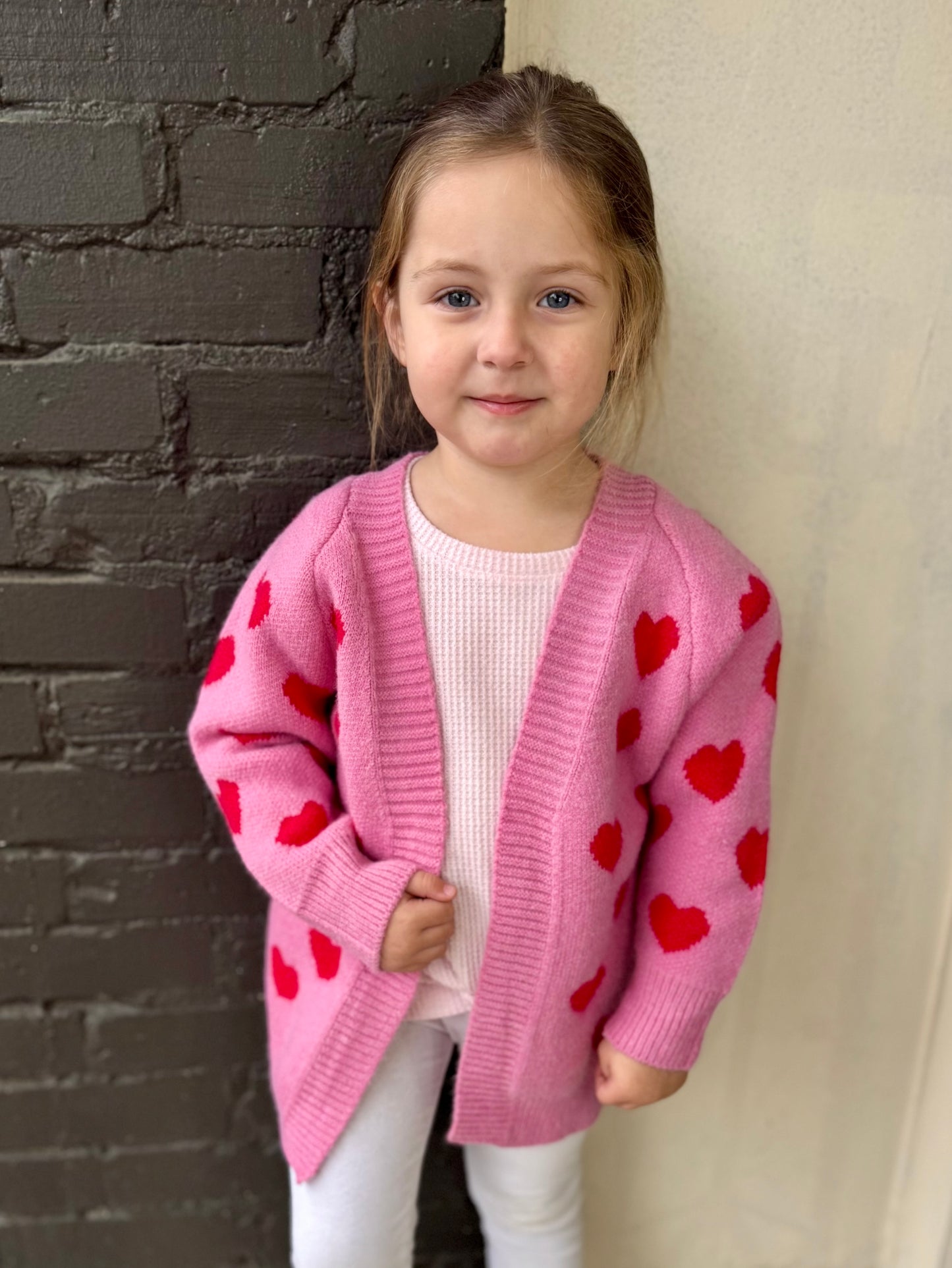 GIRLS HEART CARDIGAN