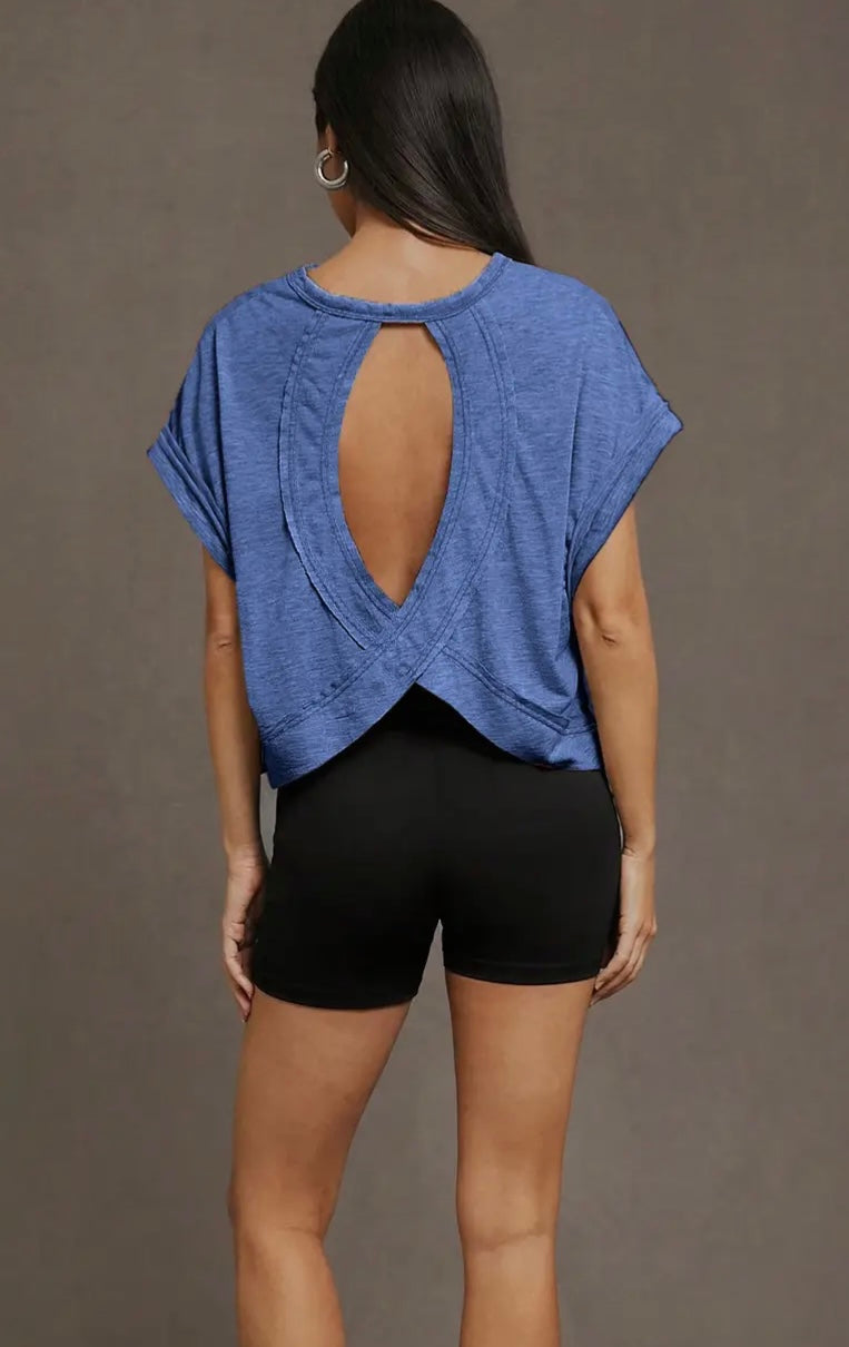 BEST SELLER OPEN BACK TEE