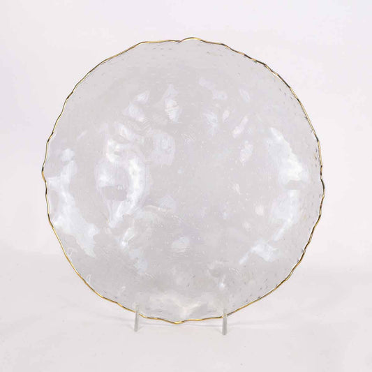 PROVENCE CLEAR/GOLD PLATTER