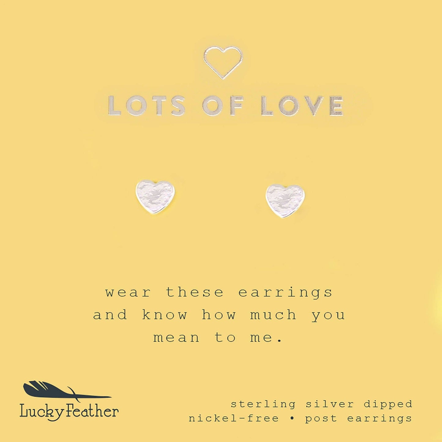 LOTS OF LOVE SILVER EARRING