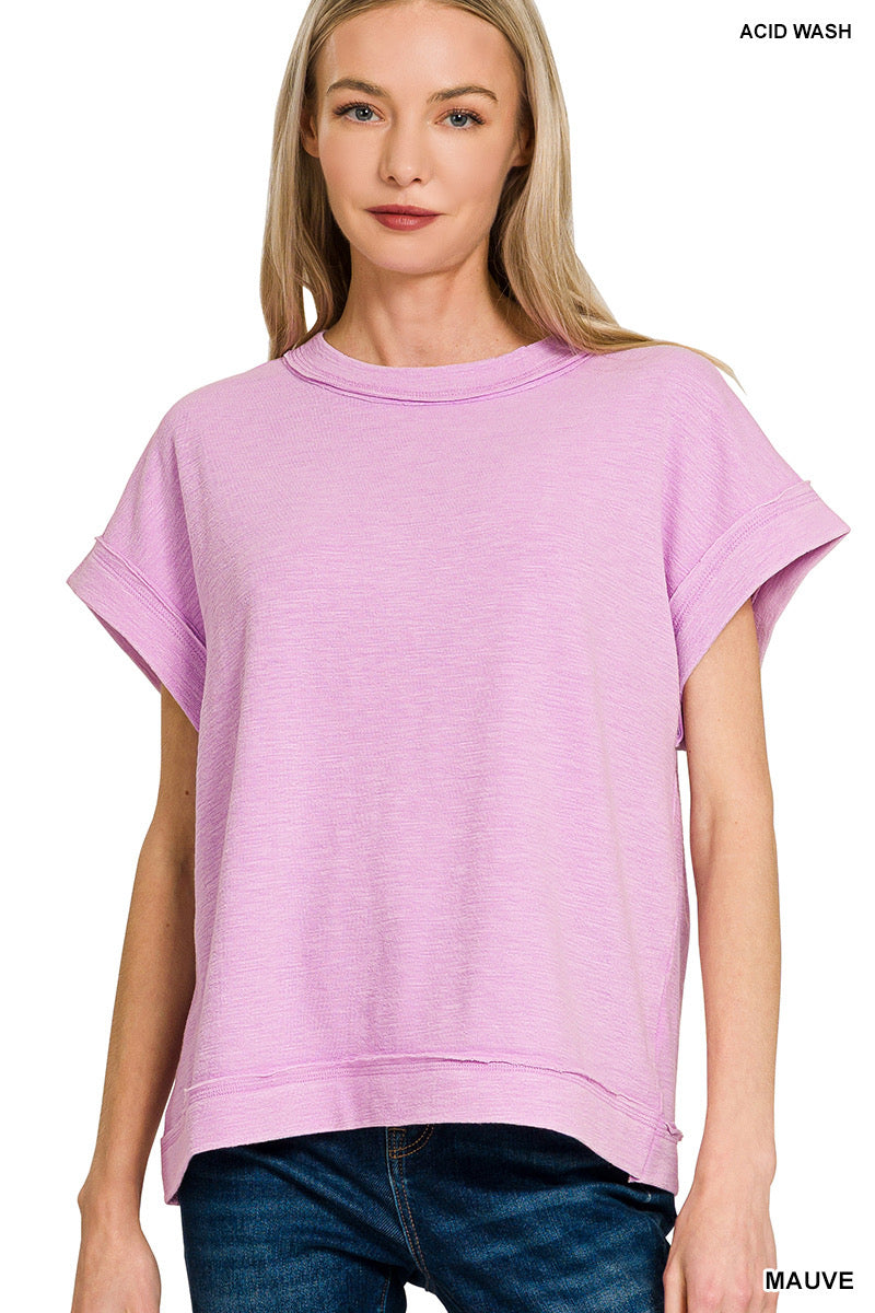 SOFT KNIT PANT SET: MAUVE