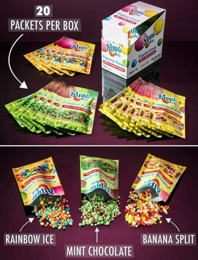 Novelty NEW 🎉 Dipping Dots Coated Popping Candy- 20CT Box