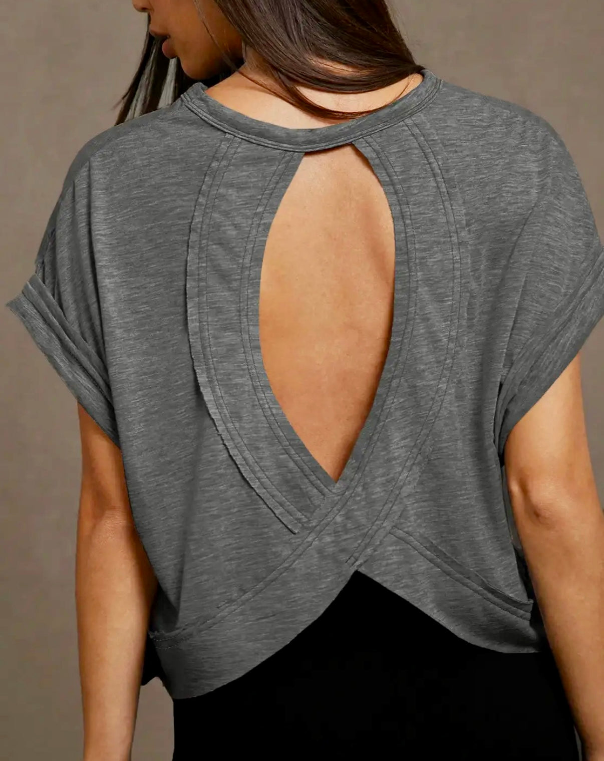 BEST SELLER OPEN BACK TEE