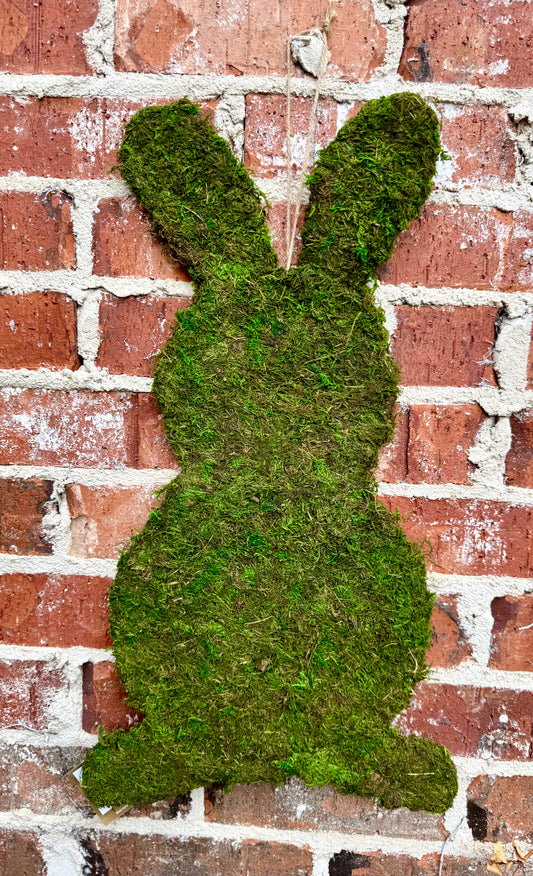 MOSS BUNNY DOOR DECOR