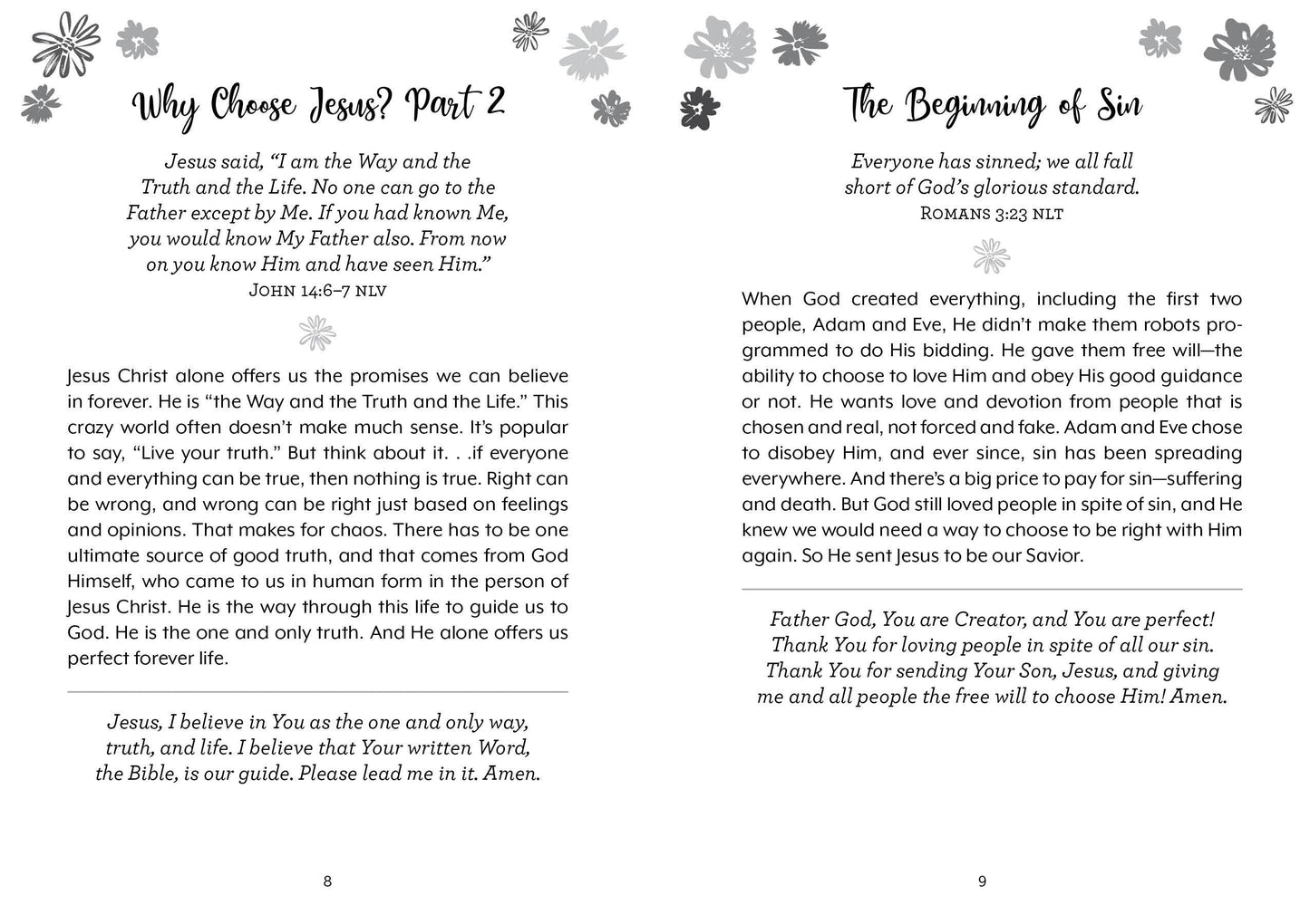 CHOOSE JESUS: 3 MIN DEVOTIONS FOR TEEN GIRLS