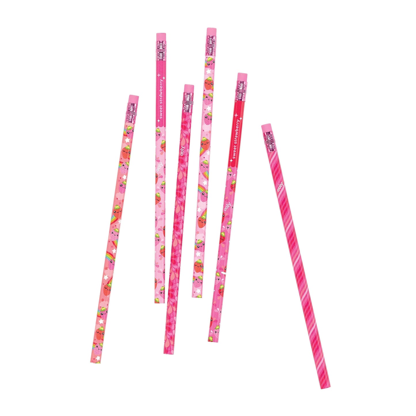 STRAWBERRY SCENTED PENCIL- SET OF 6