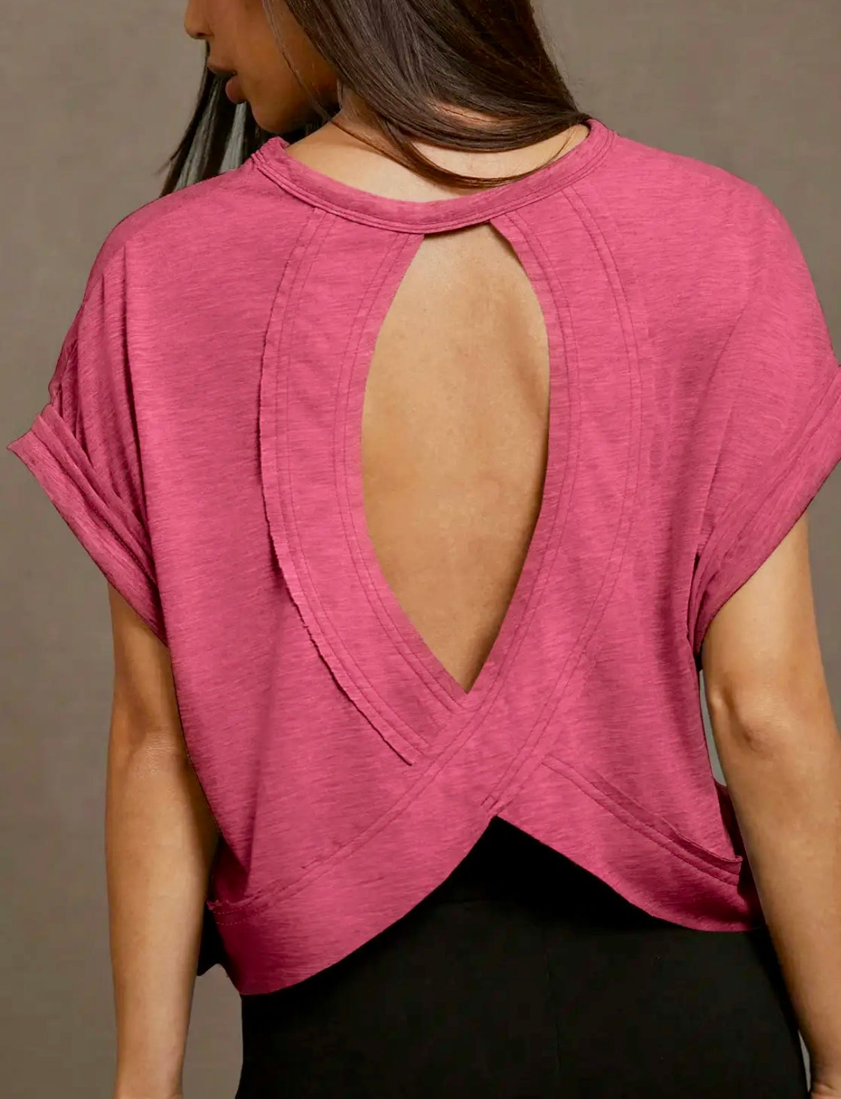 BEST SELLER OPEN BACK TEE