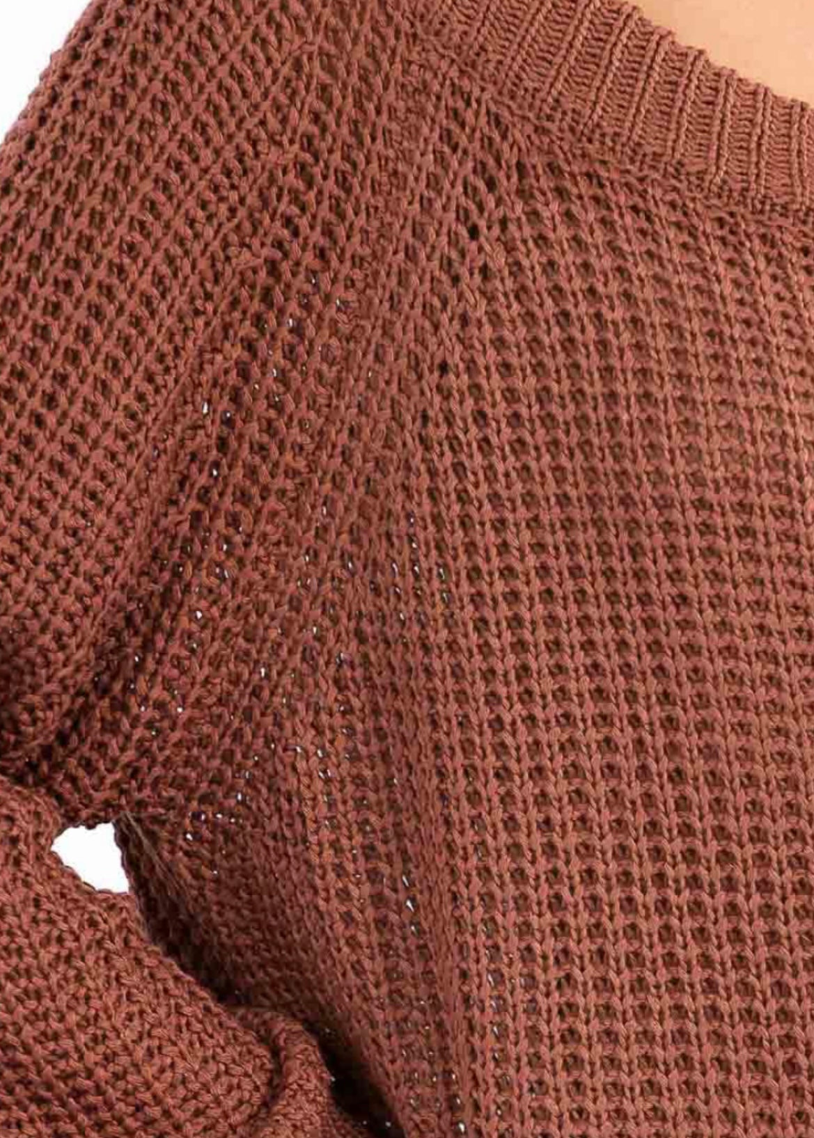 MOCHA KNIT SWEATER