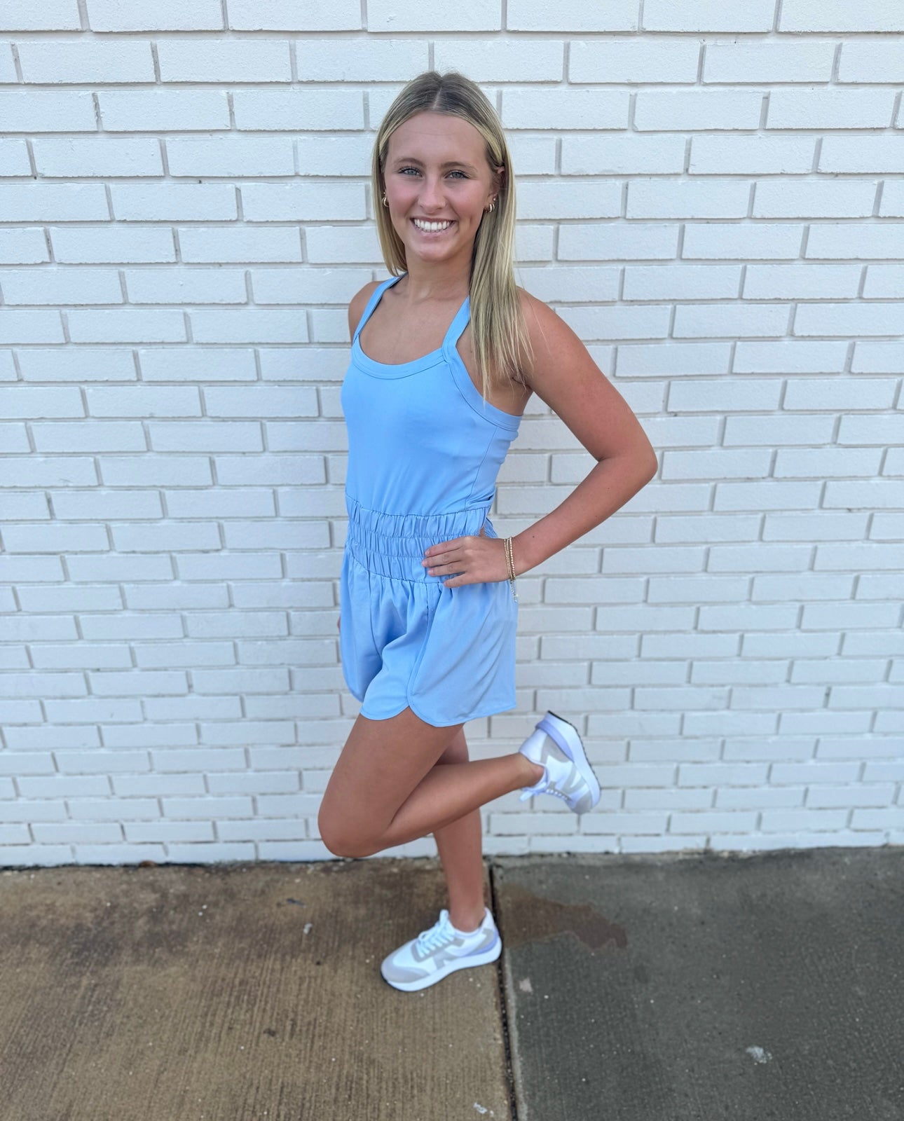 ROMPER W/ LINING: SKY