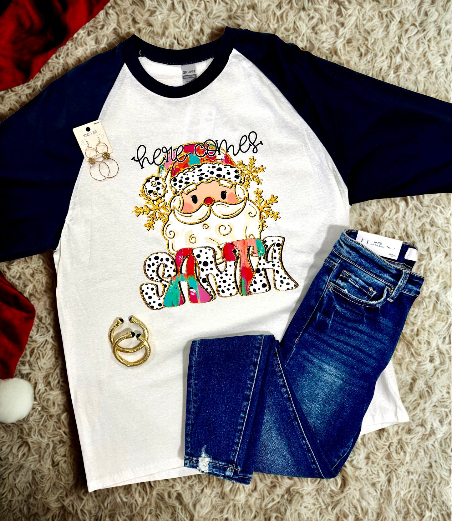 CHRISTMAS COLORBLOCK TEE