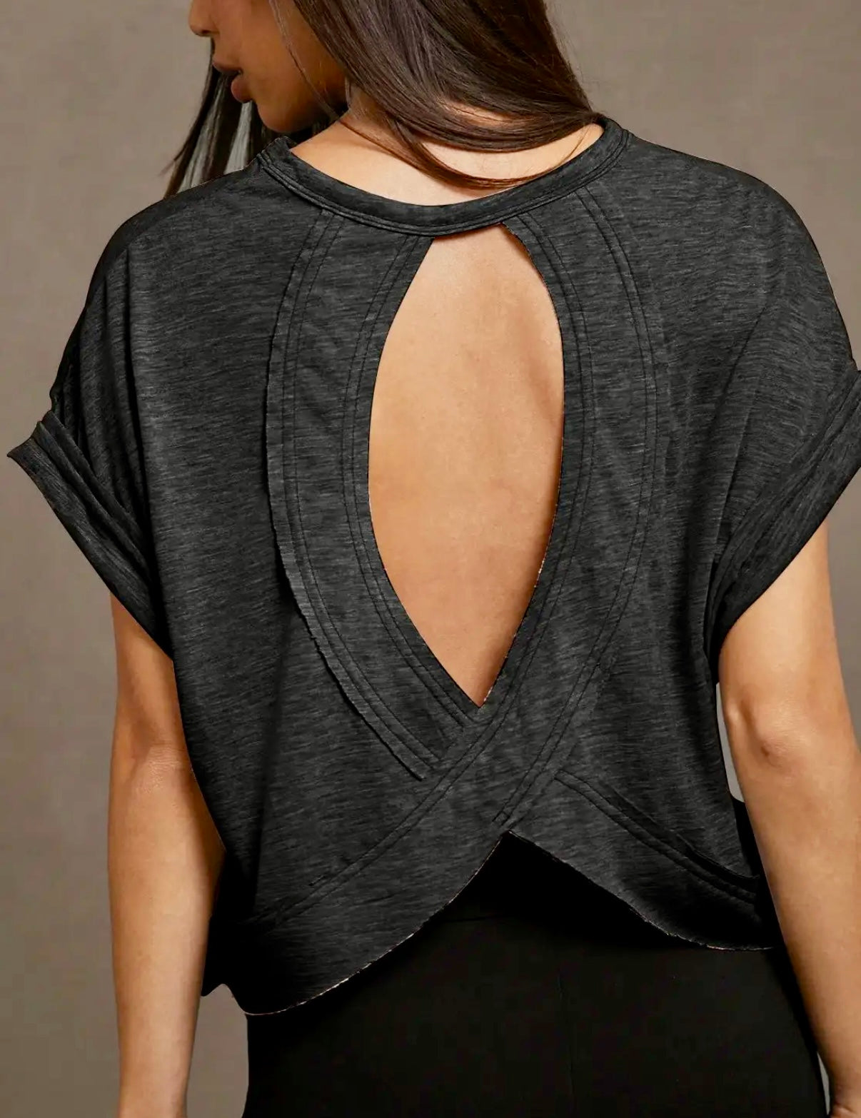 BEST SELLER OPEN BACK TEE