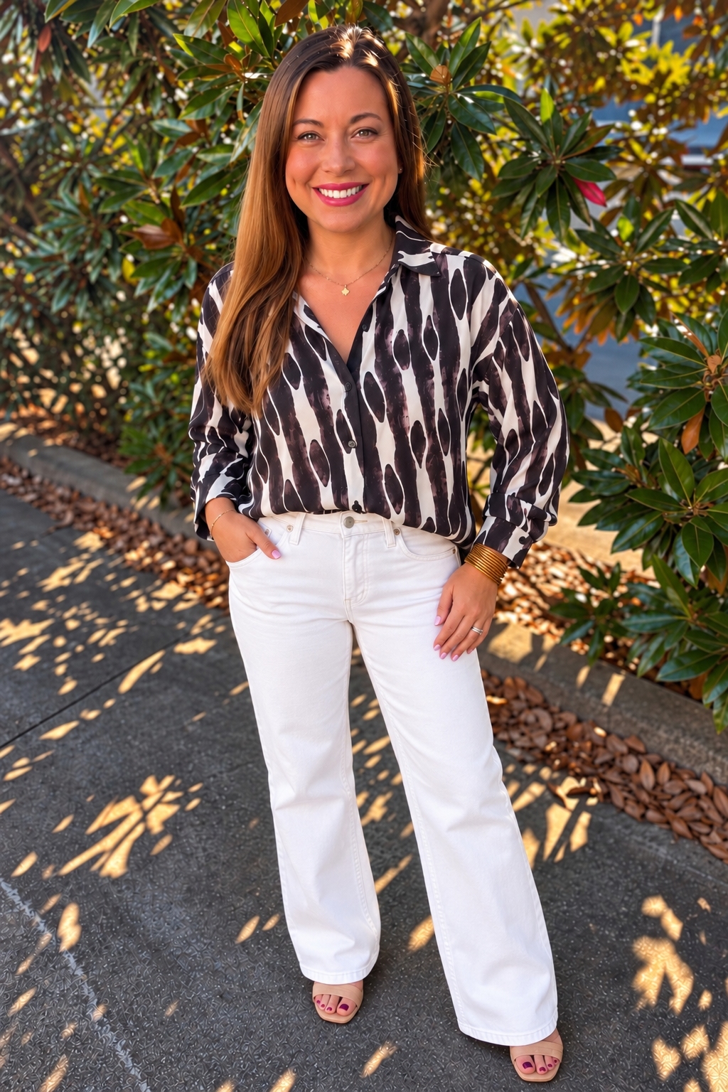 ENTRO BLACK WHITE PANT SET