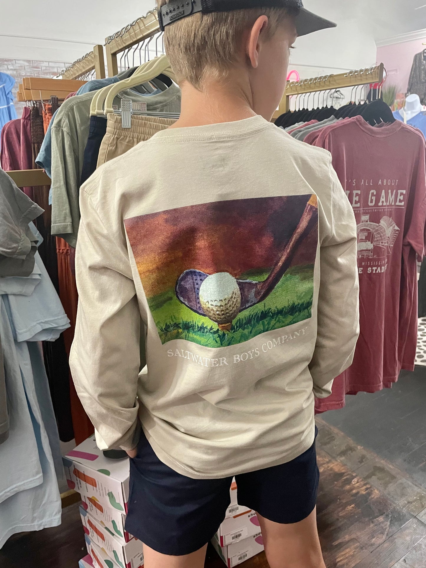 BOYS GOLF BALL LS TEE