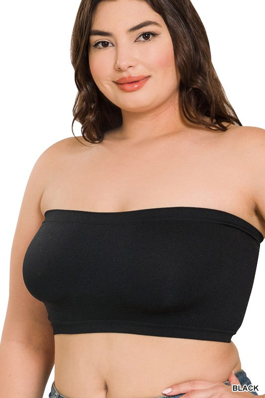 SEAMLESS BANDEAU- PLUS SIZE