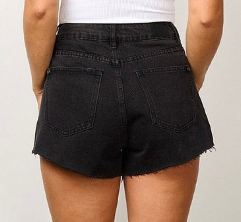 BLK DENIM SHORT