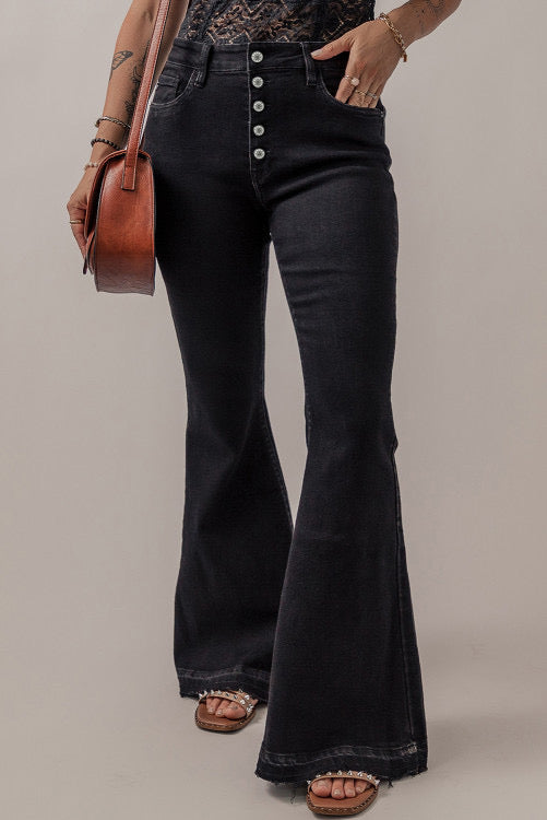 BLK DENIM FLARES