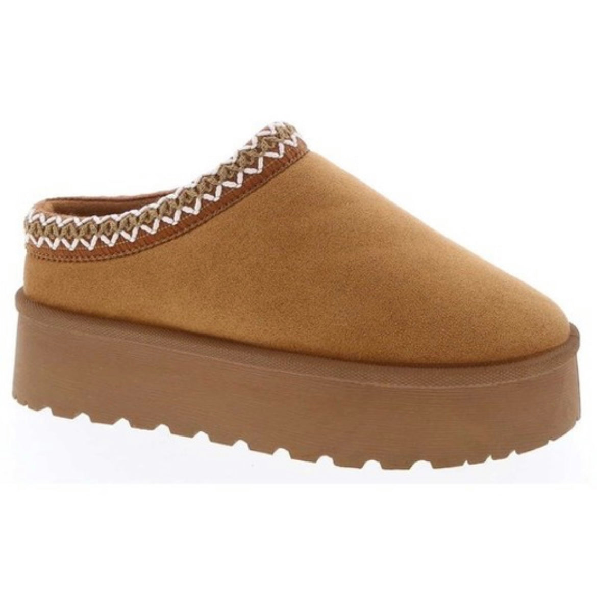 GIRLS FUR SLIDE- TAN