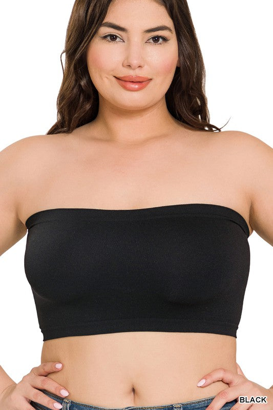 SEAMLESS BANDEAU- PLUS SIZE