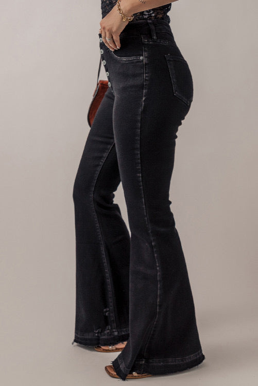 BLK DENIM FLARES