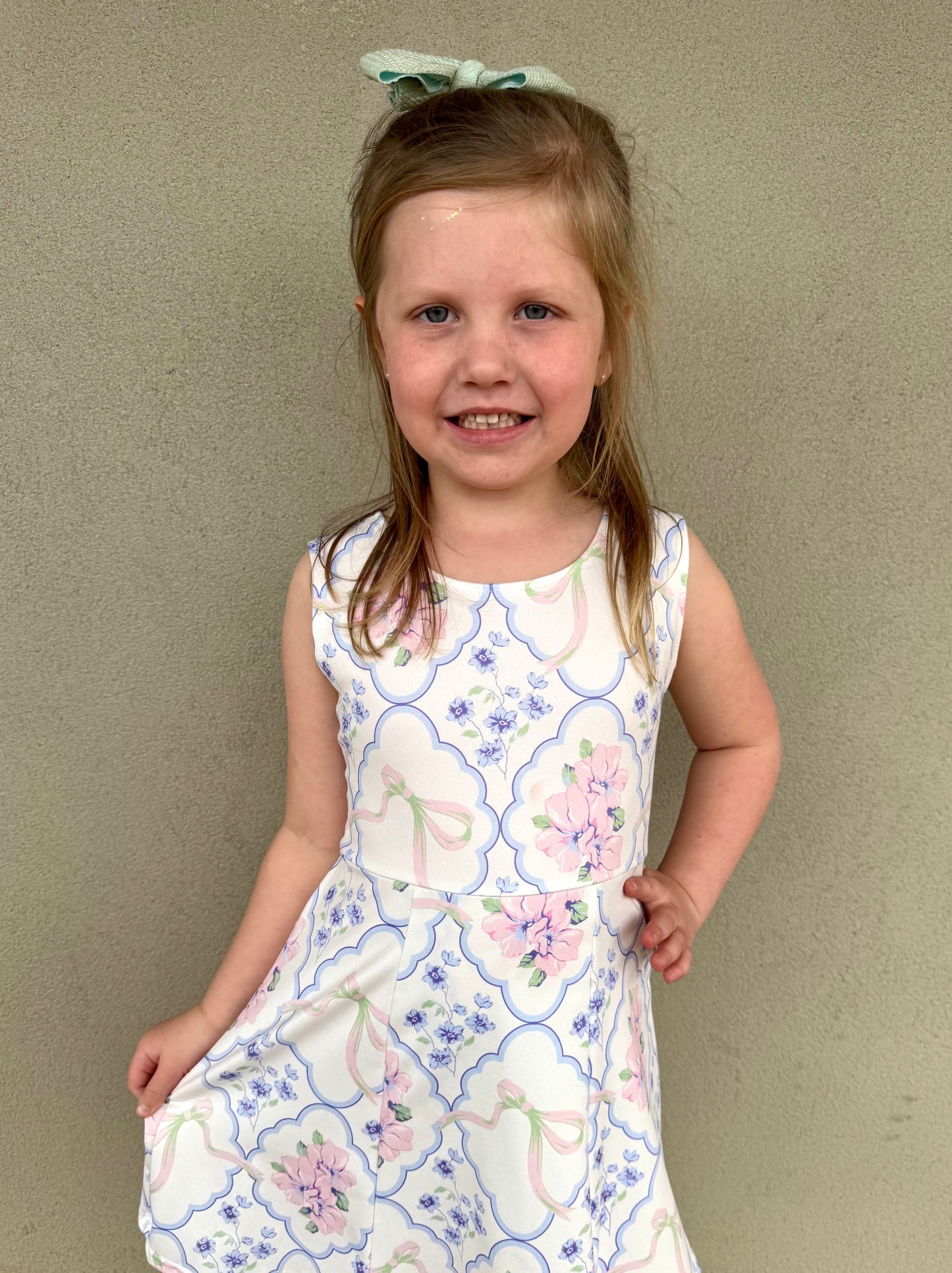 GIRLS FLORAL SKORT DRESS