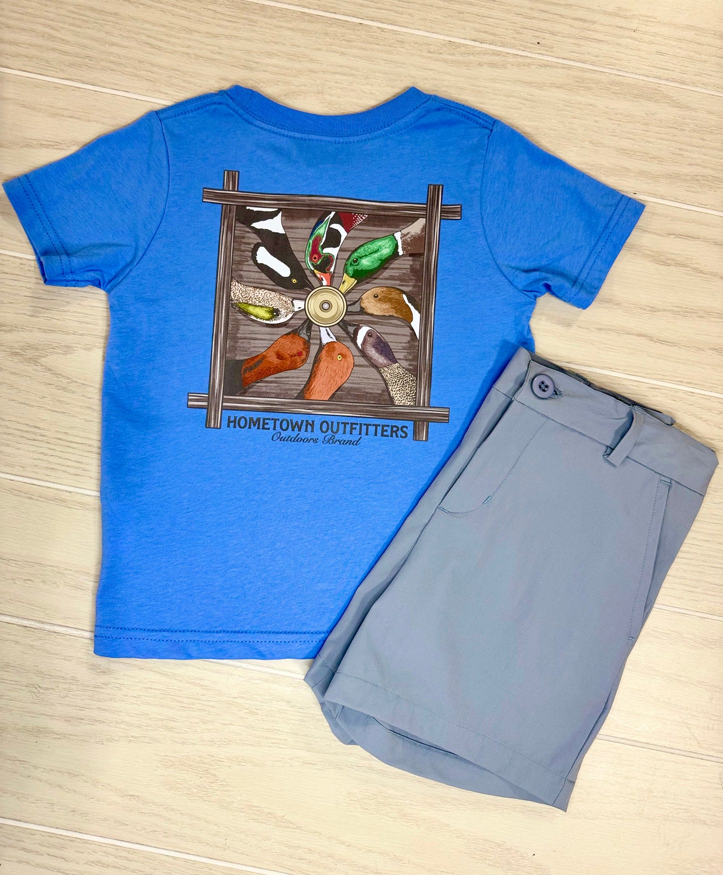 BOYS DUCK HEAD TEE: BLUE