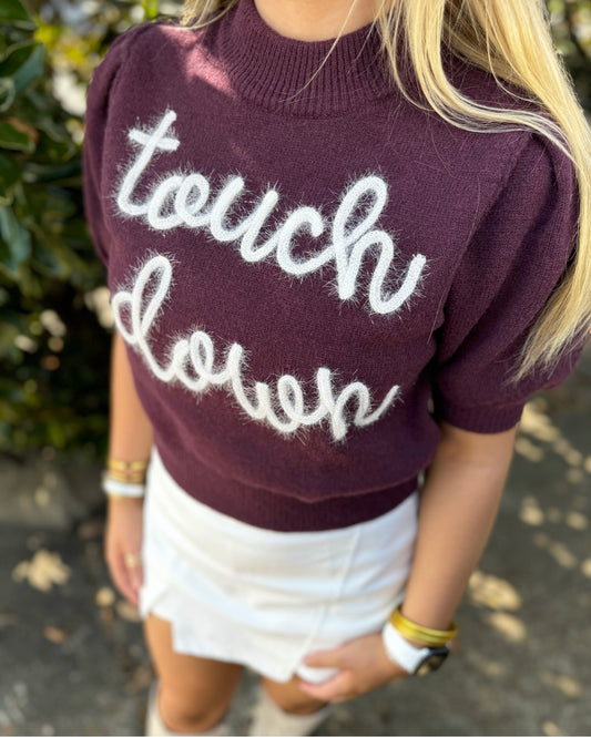 MAROON TOUCH DOWN TOP