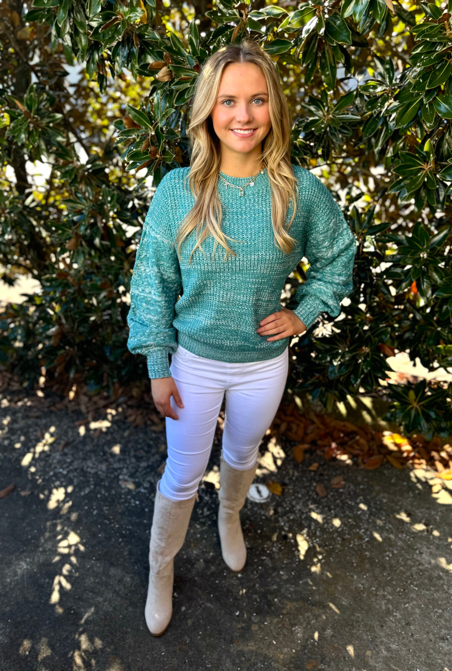 SEAFOAM SWEATER