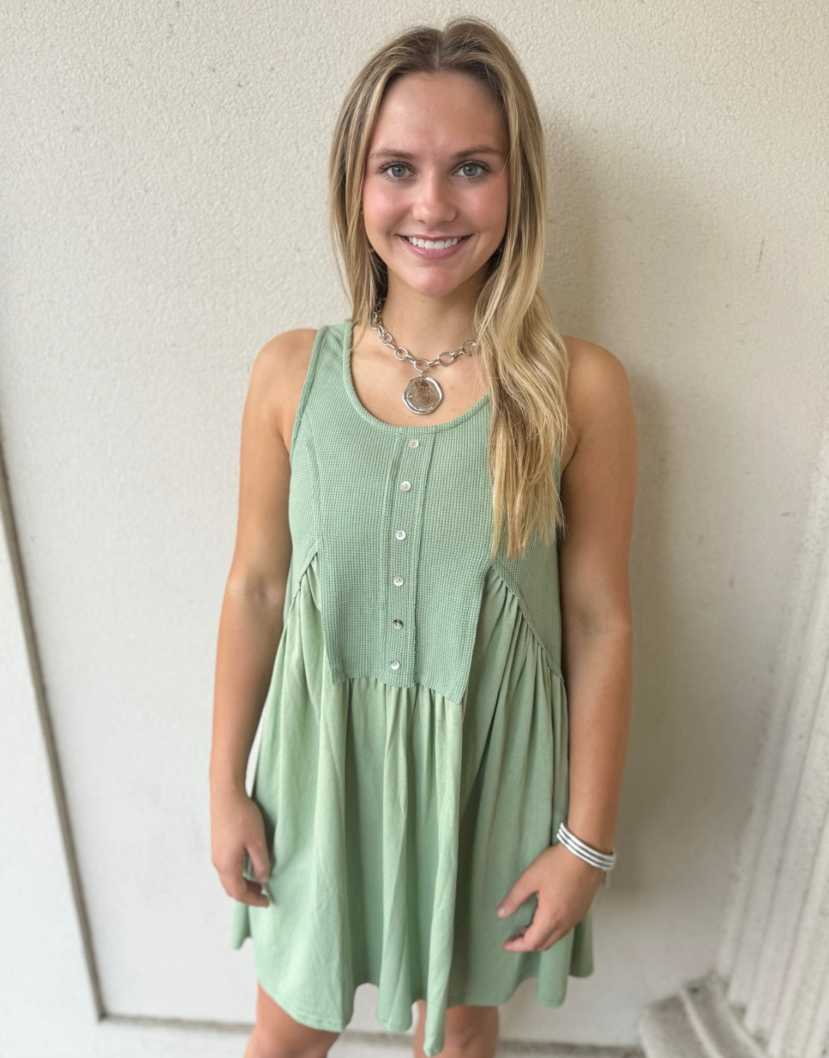 SAYLOR DRESS- SAGE