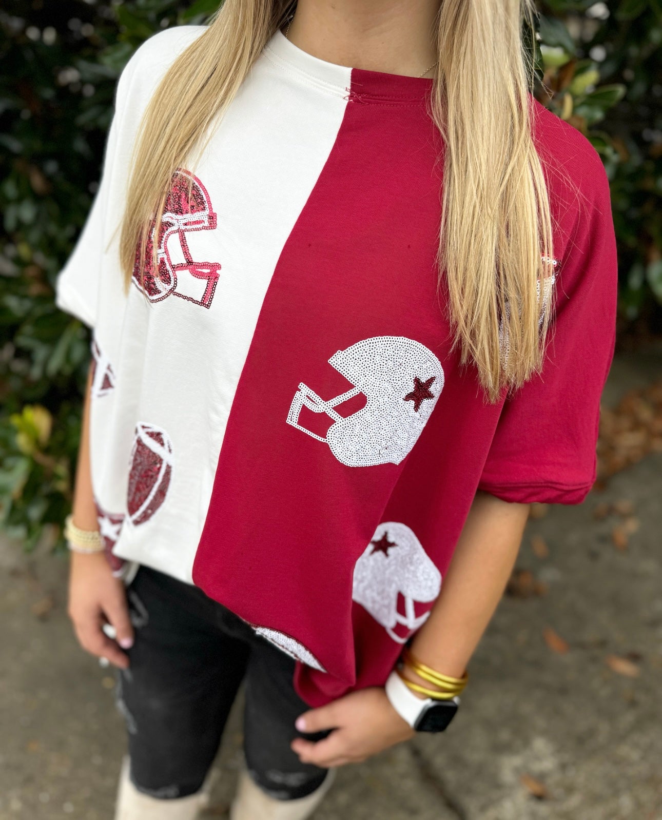 GAME DAY COLOR BLOCK TOP