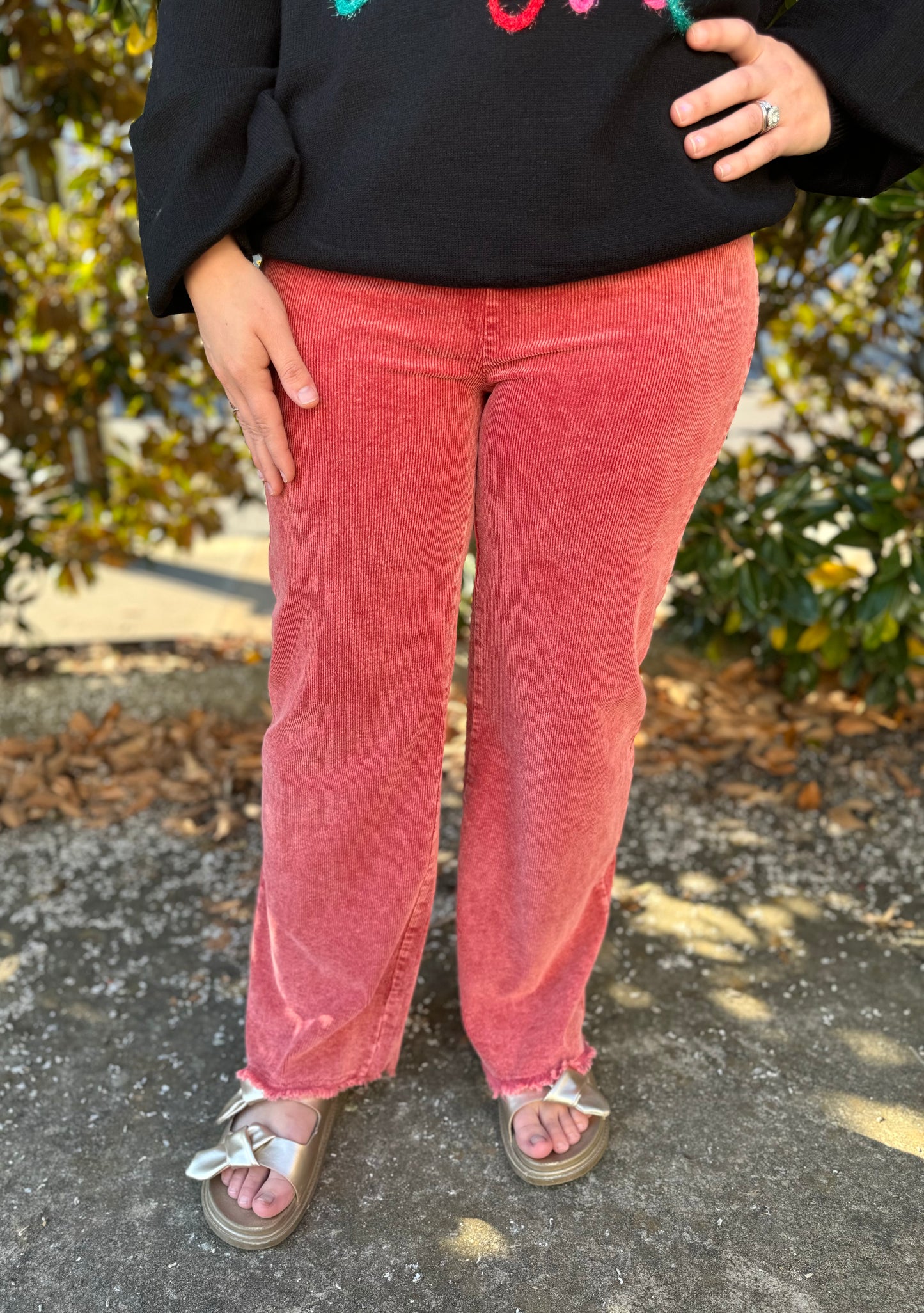 CORDUROY PANT: ROSE TEA