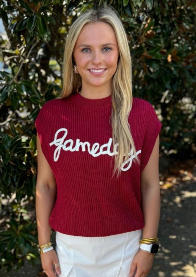 GAMEDAY TOP: BURGUNDY