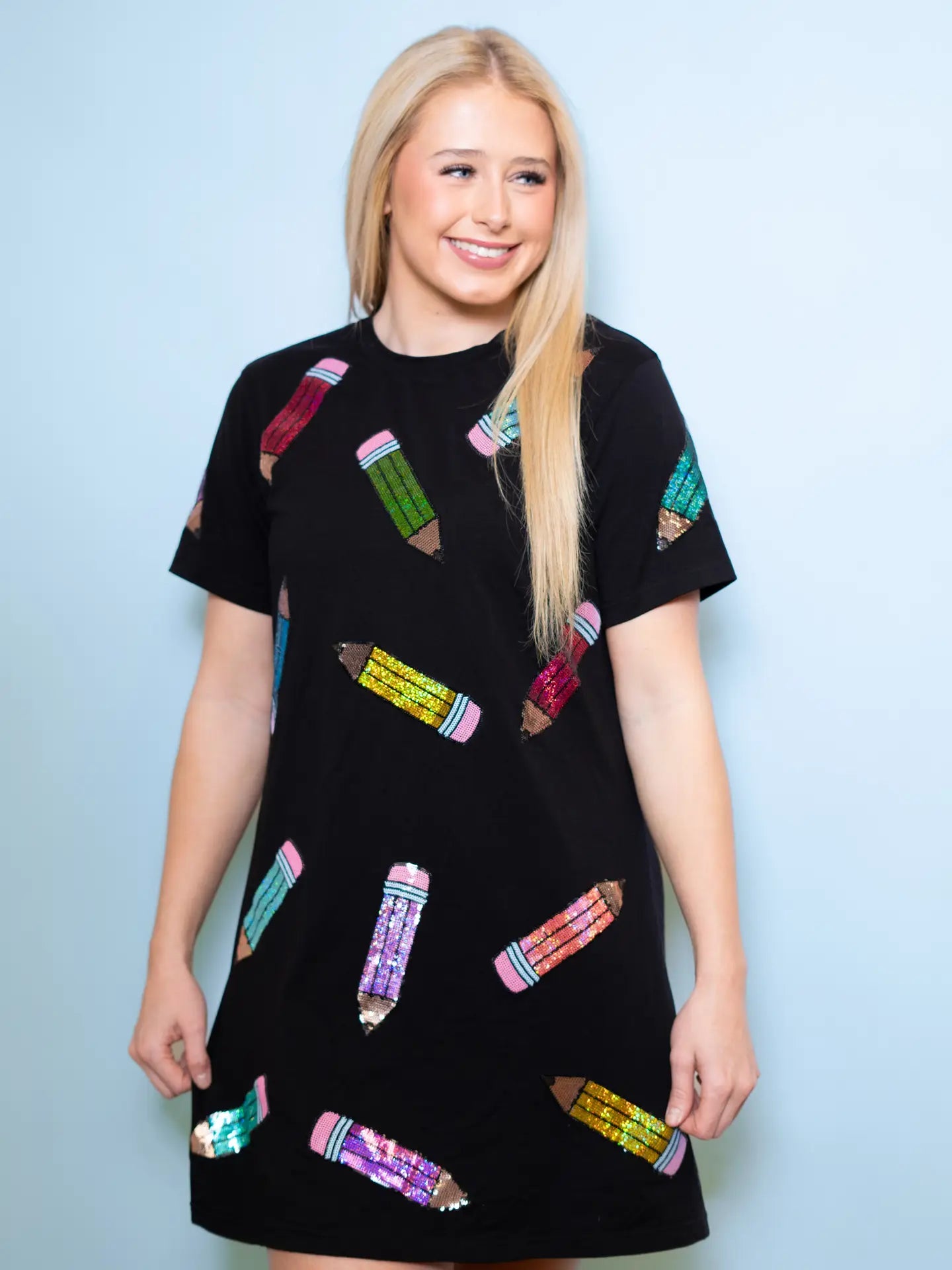 SEQUIN TEACHER DRESS