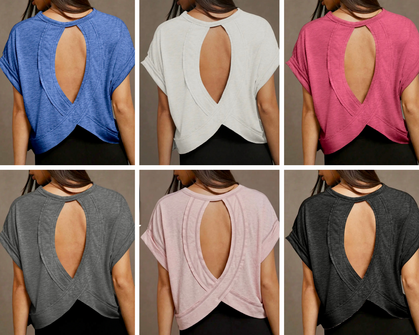 BEST SELLER OPEN BACK TEE
