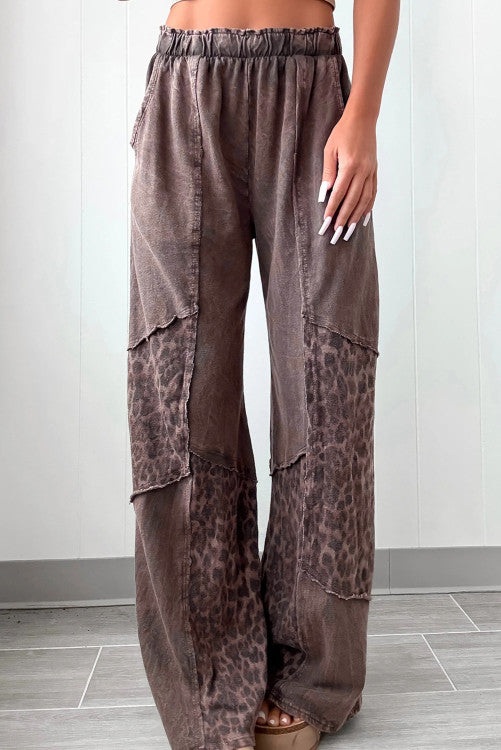 MOCHA LEOPARD PANT