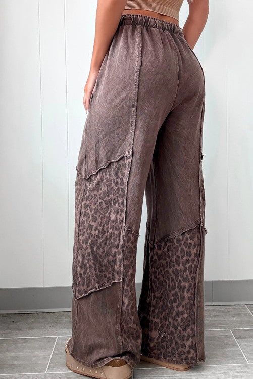 MOCHA LEOPARD PANT