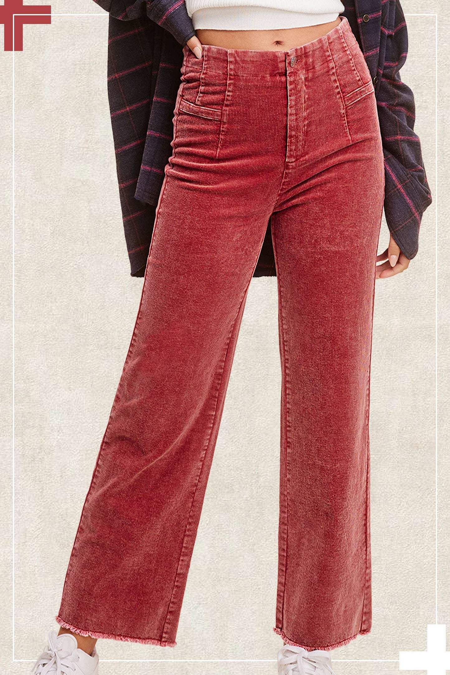 CORDUROY PANT: ROSE TEA