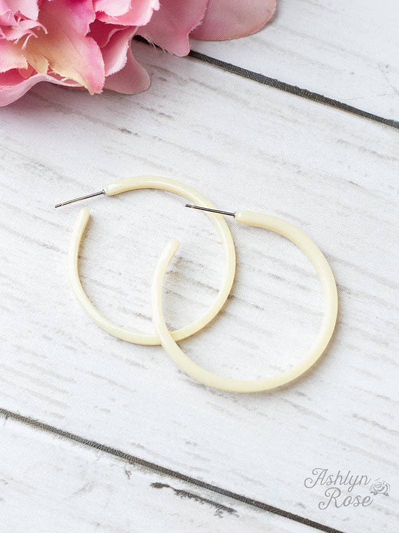 BEIGE ACRYLIC HOOP