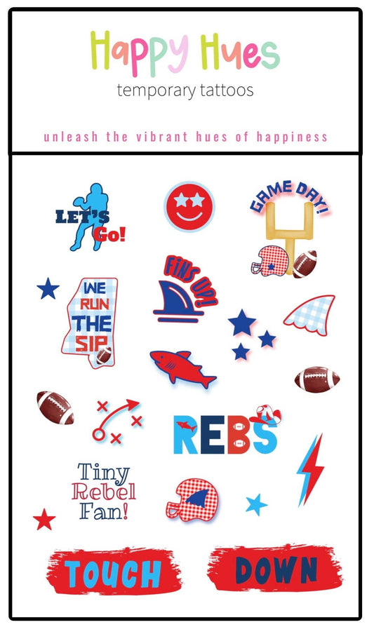 TINY FAN REBEL TEMP TATTOOS