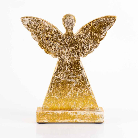 WHITE/GOLD ANGEL LARGE