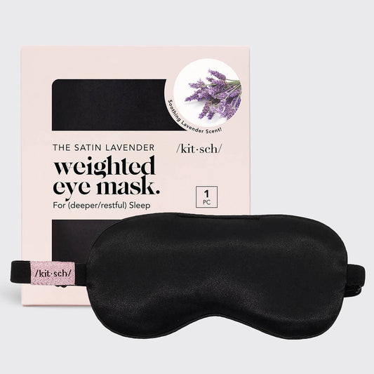 LAVENDER WEIGHTED SATIN MASK