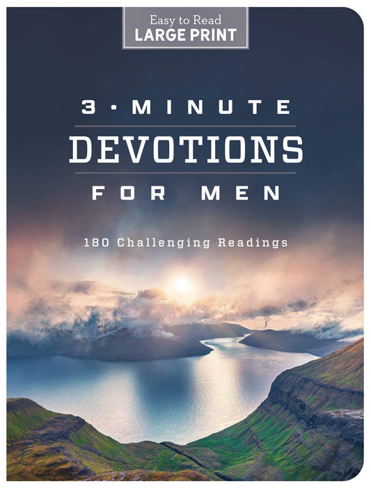 3 MINUTE DEVOTIONS FOR MEN: LARGE PRINT