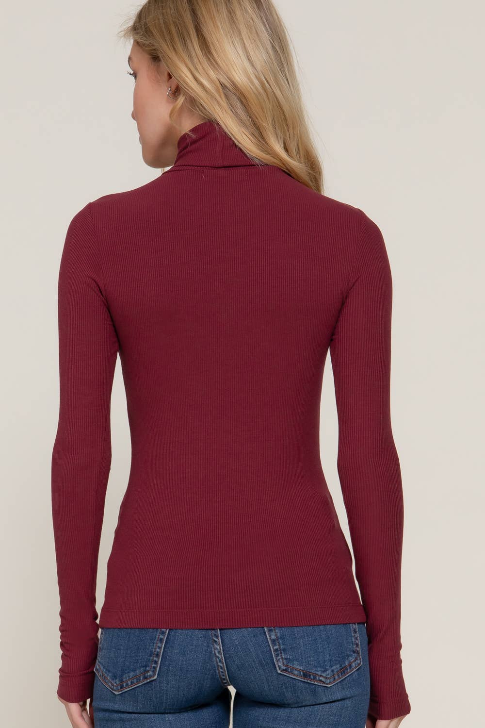 LONG SLEEVE JERSEY SPANDEX TOP: TAUPE