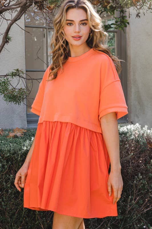 APRICOT KNIT DRESS