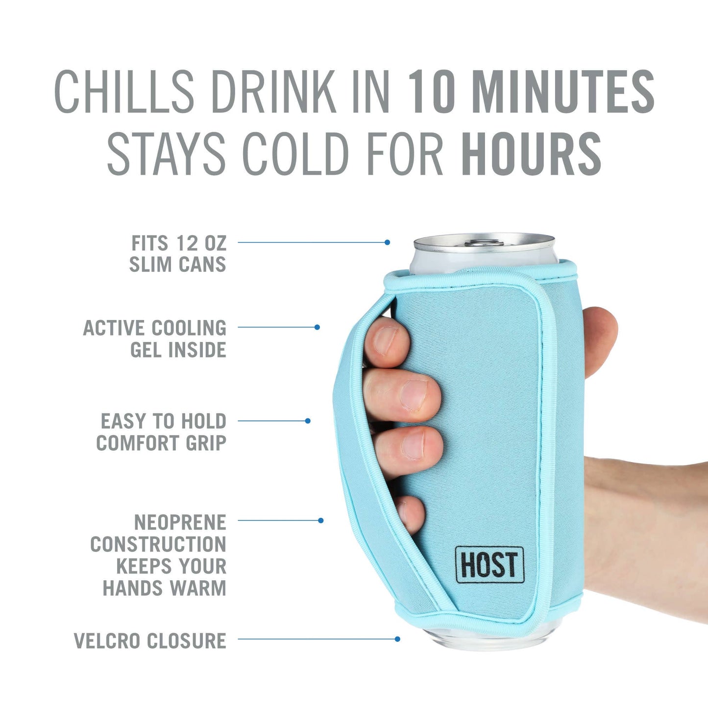 INSTA CHILL- SLIM CAN ICE BLUE