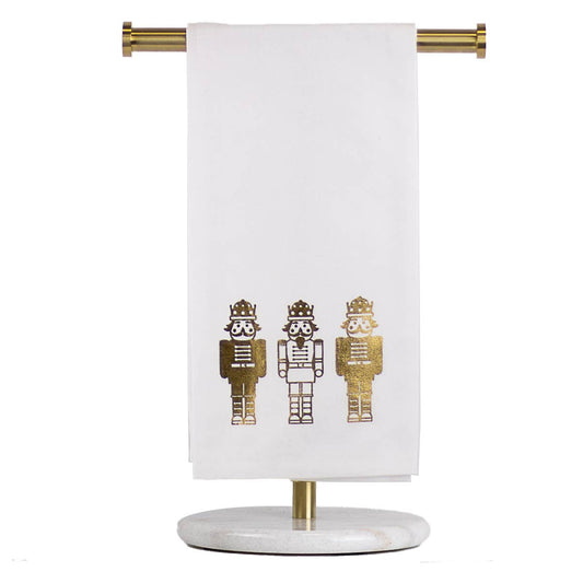 GOLD NUTCRACKER HAND TOWEL