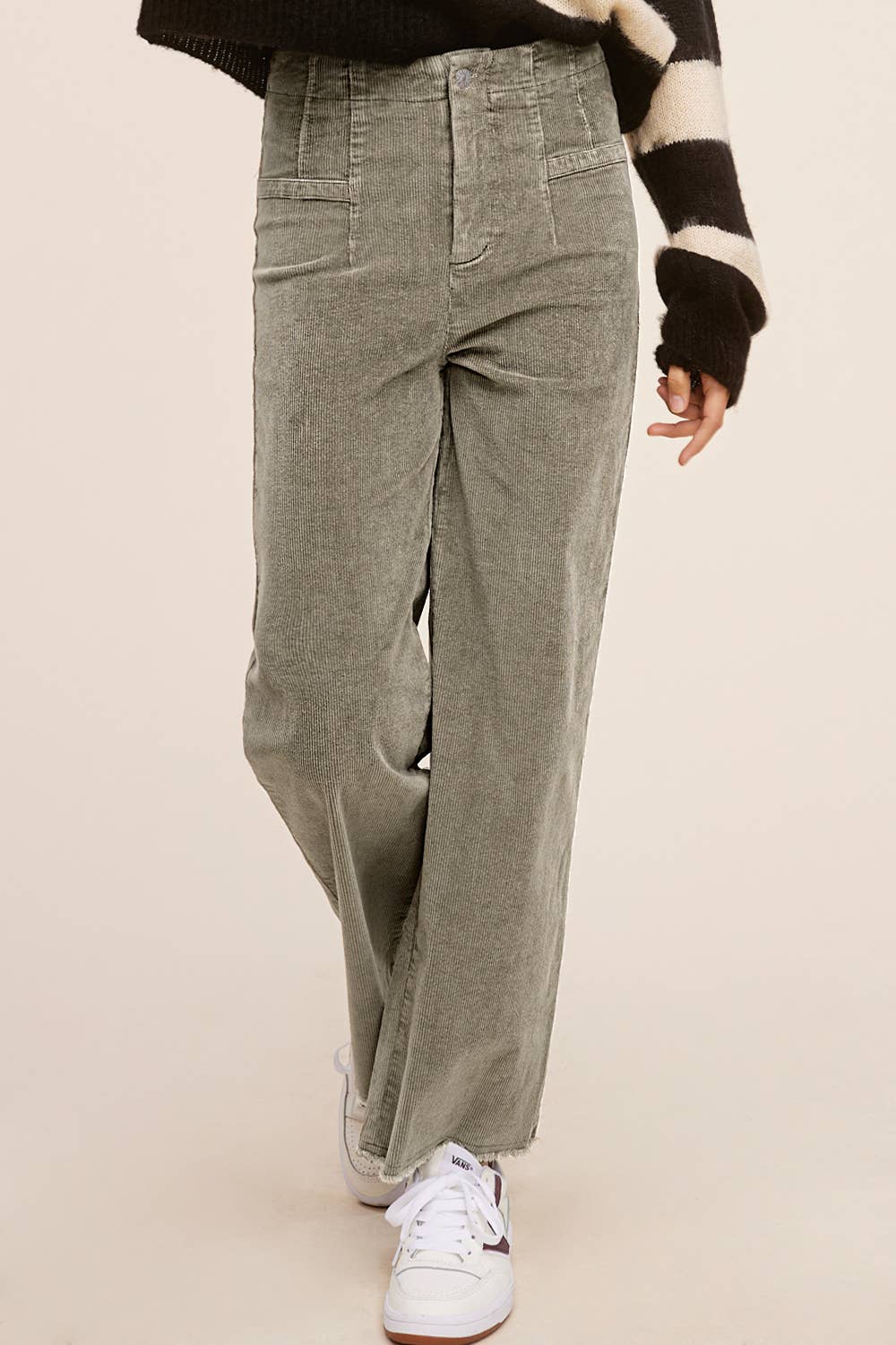 CORDUROY PANT: FADED OLIVE