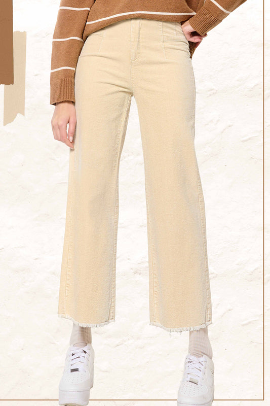 CORDUROY PANT: ALMOND