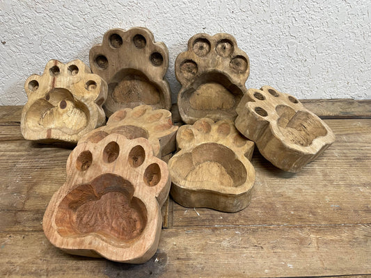 6" DOG PAW BOWL DECOR