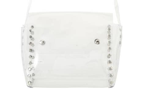 CLEAR/WHITE CROSSBODY BAG