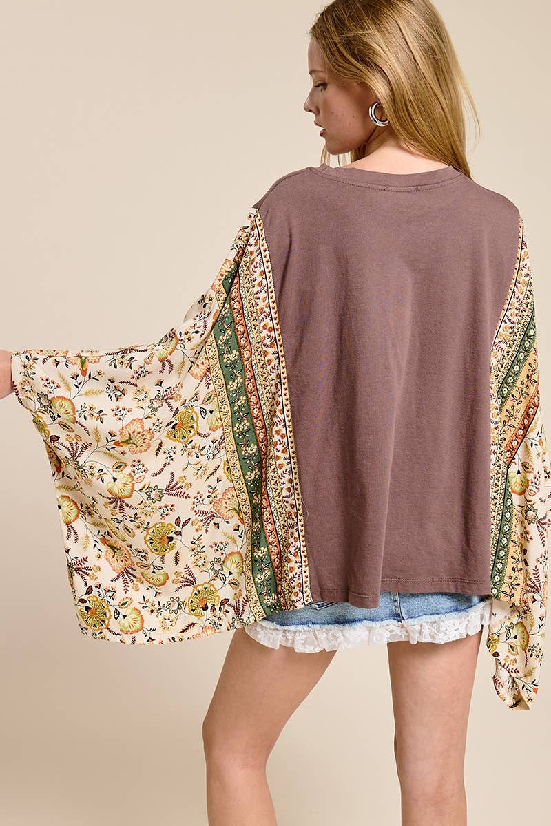 HORSESHOE CAFTAN: BROWN